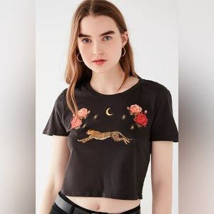 Urban Outfitters Future Collective Embroidered Crop, size medium